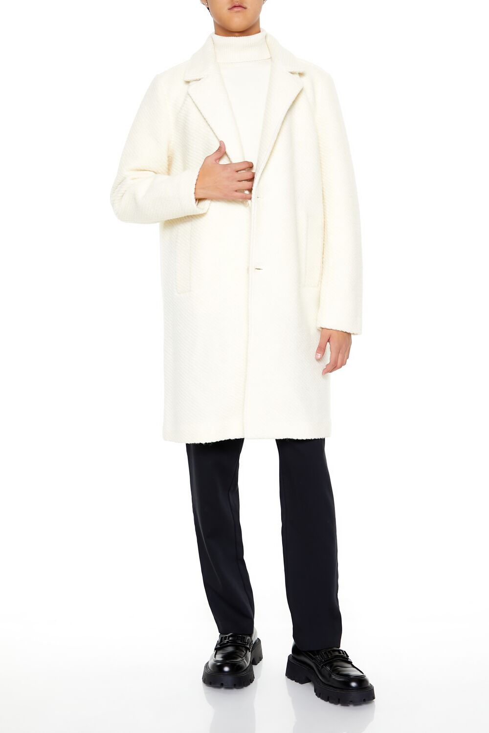 Textured Notched Coat