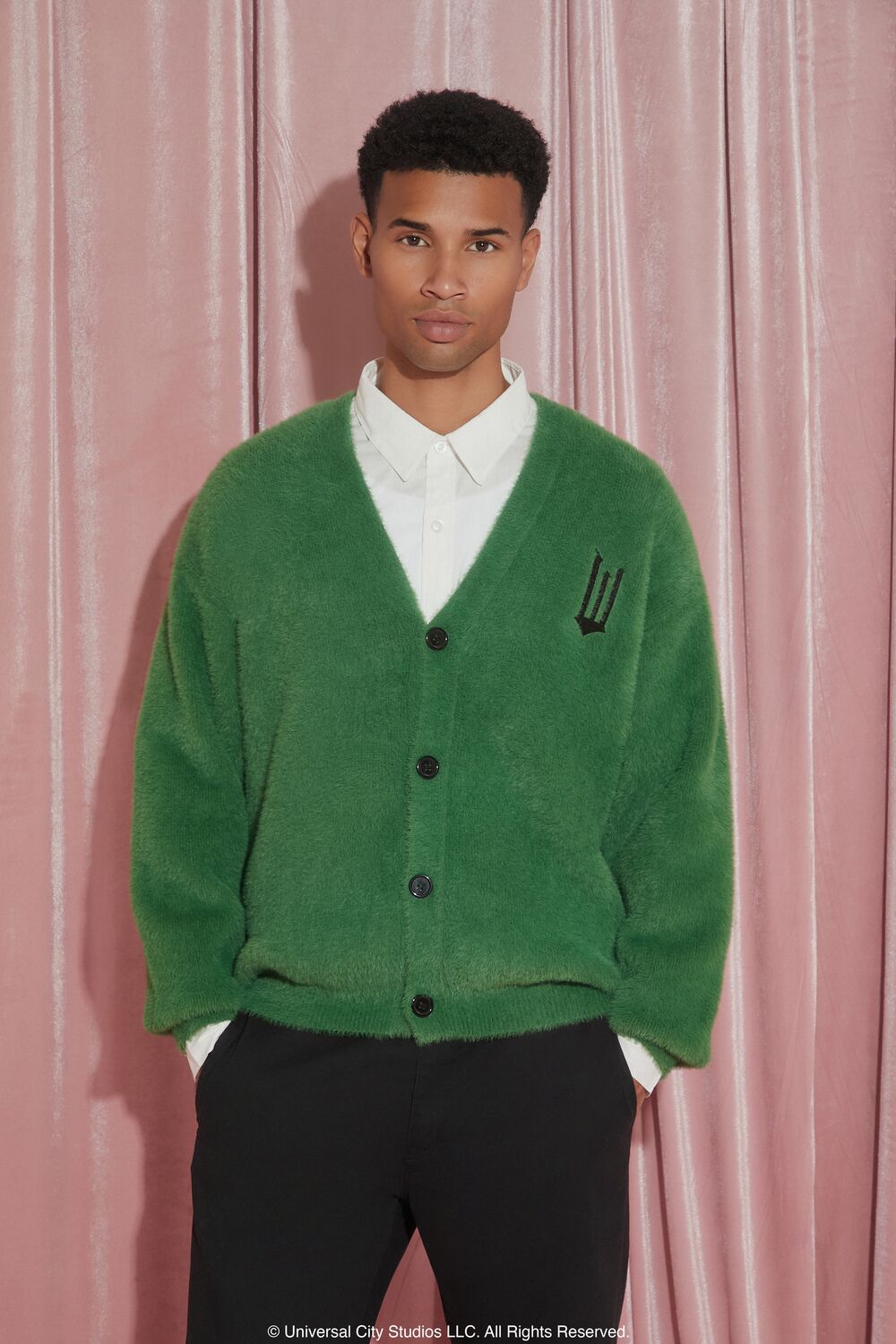 Wicked Embroidered Cardigan Sweater