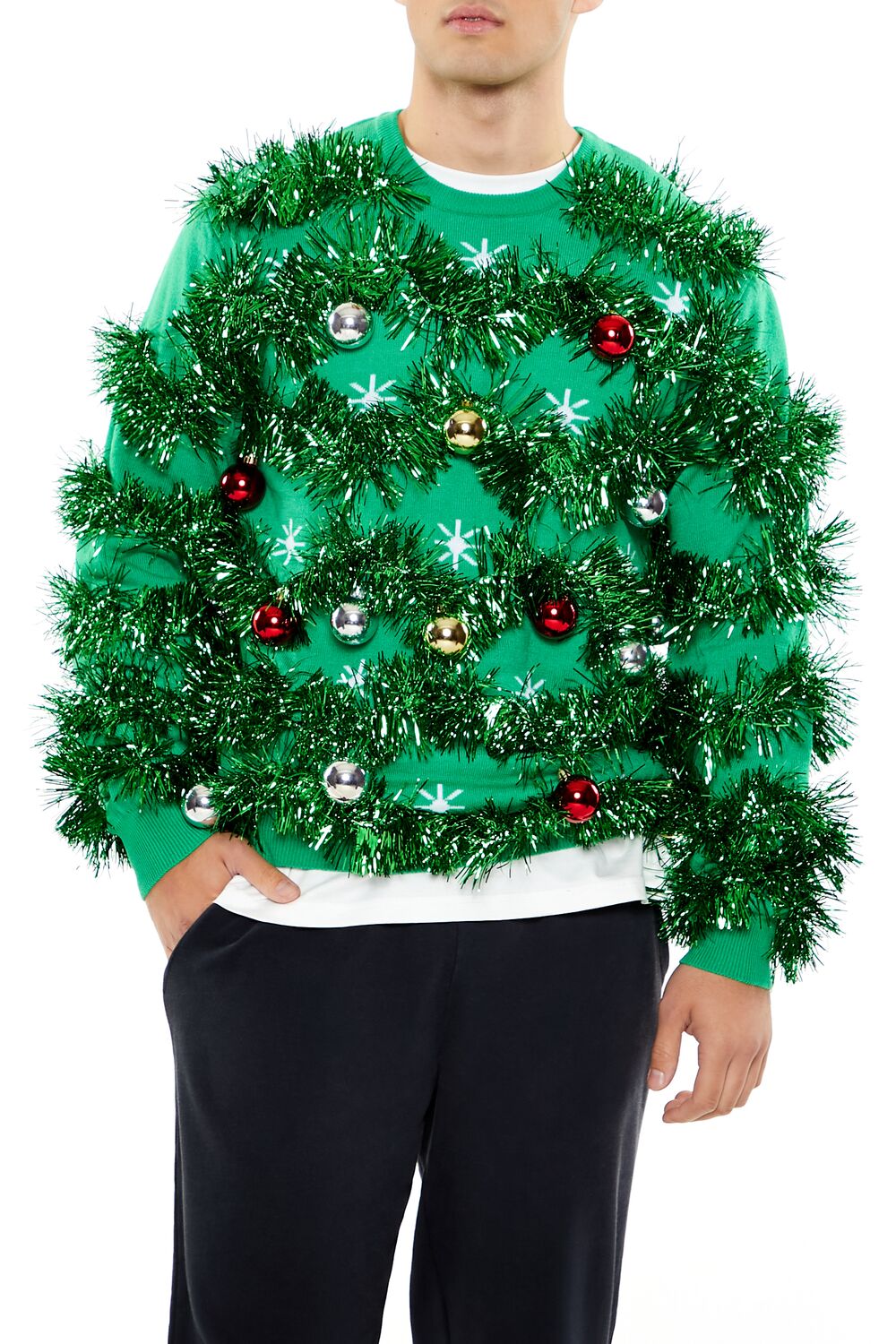 Unisex Tinsel & Ornament Sweater
