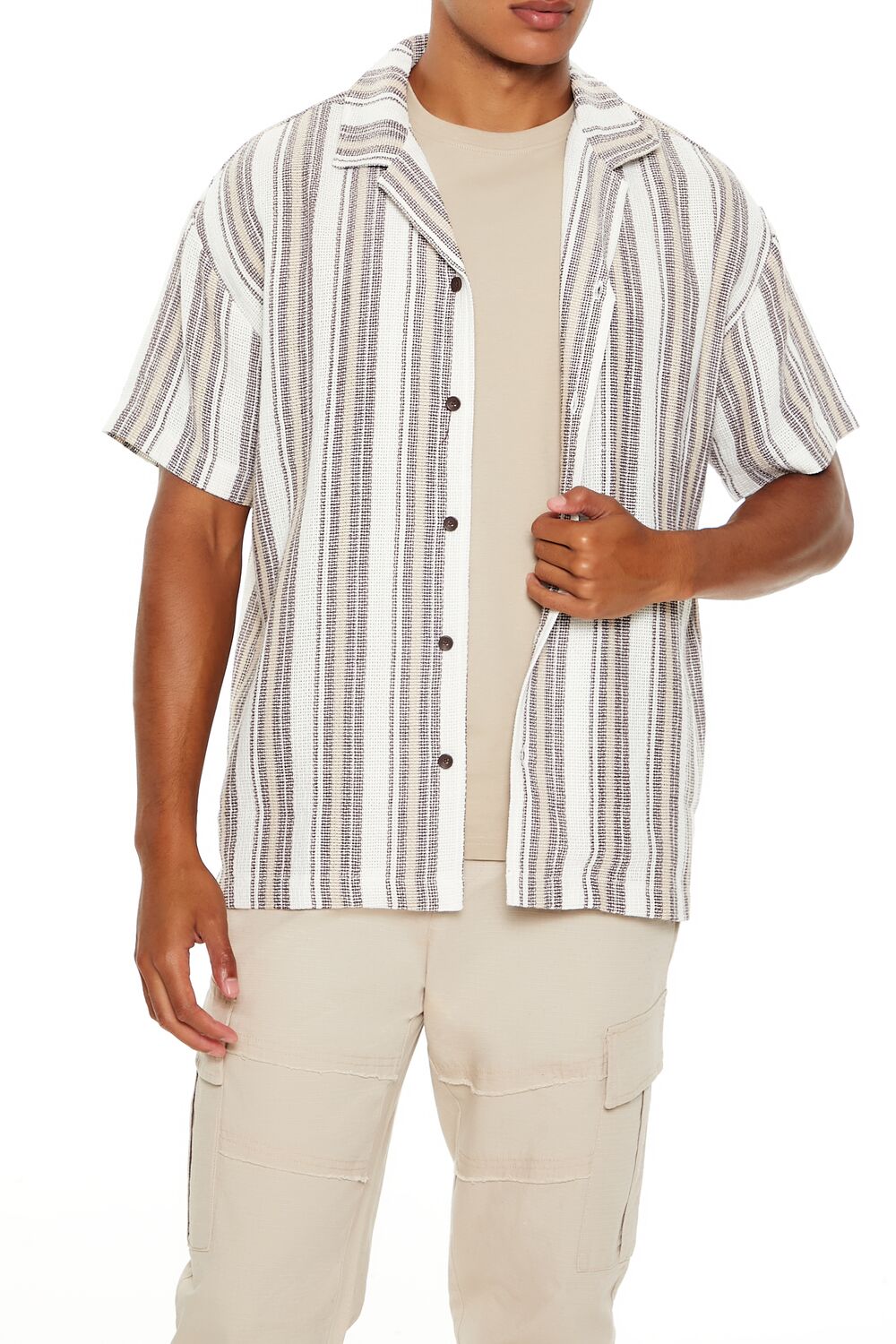 Textured Striped Shirt