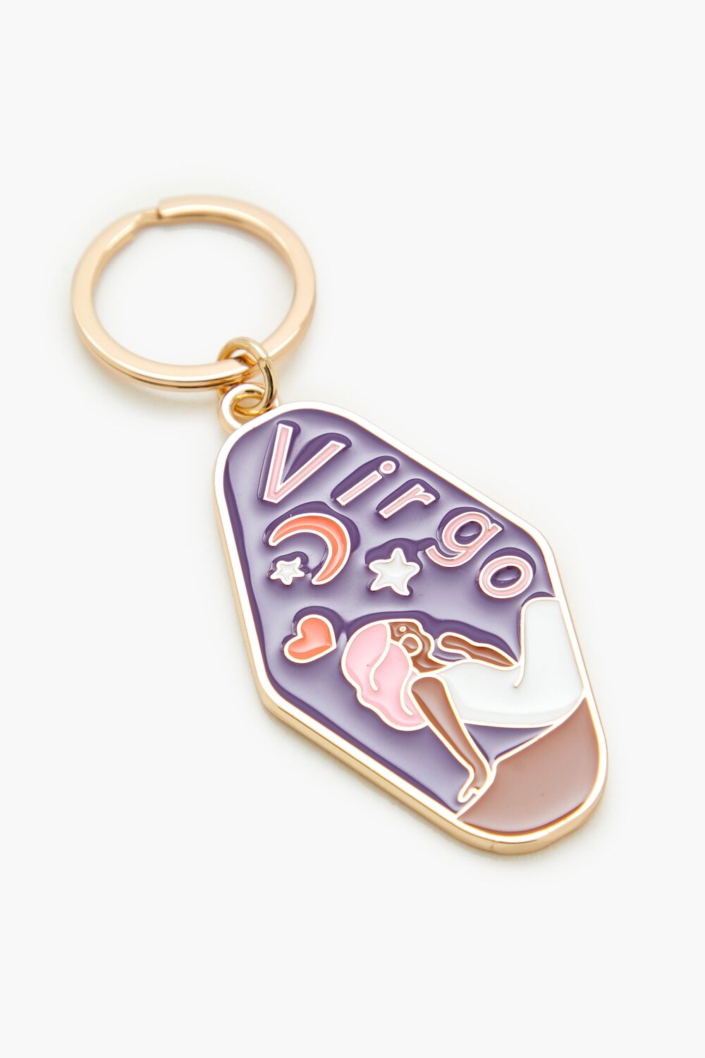 Virgo Enamel Keychain