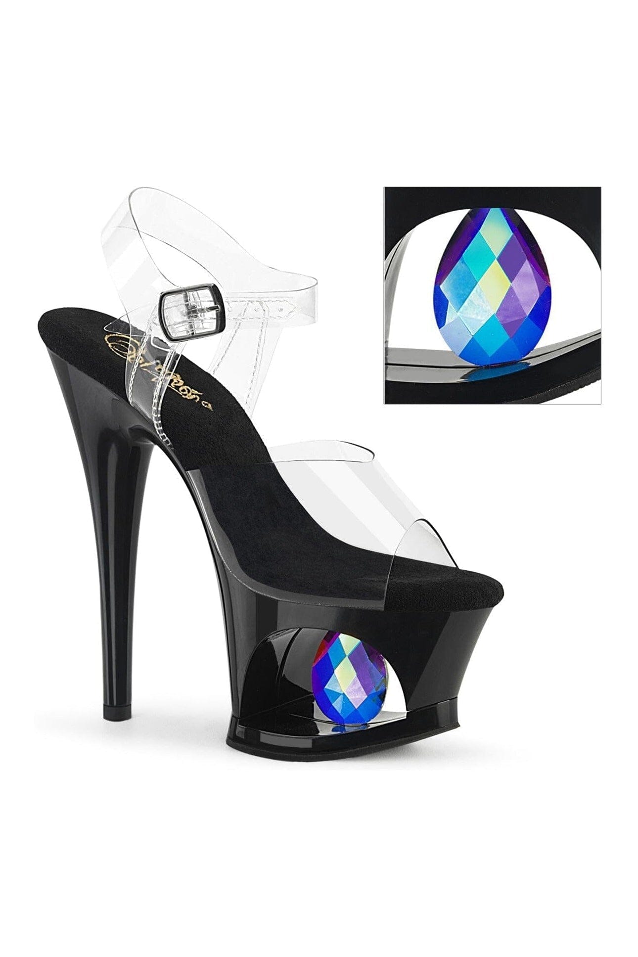 MOON-708DIA Clear Vinyl Sandal