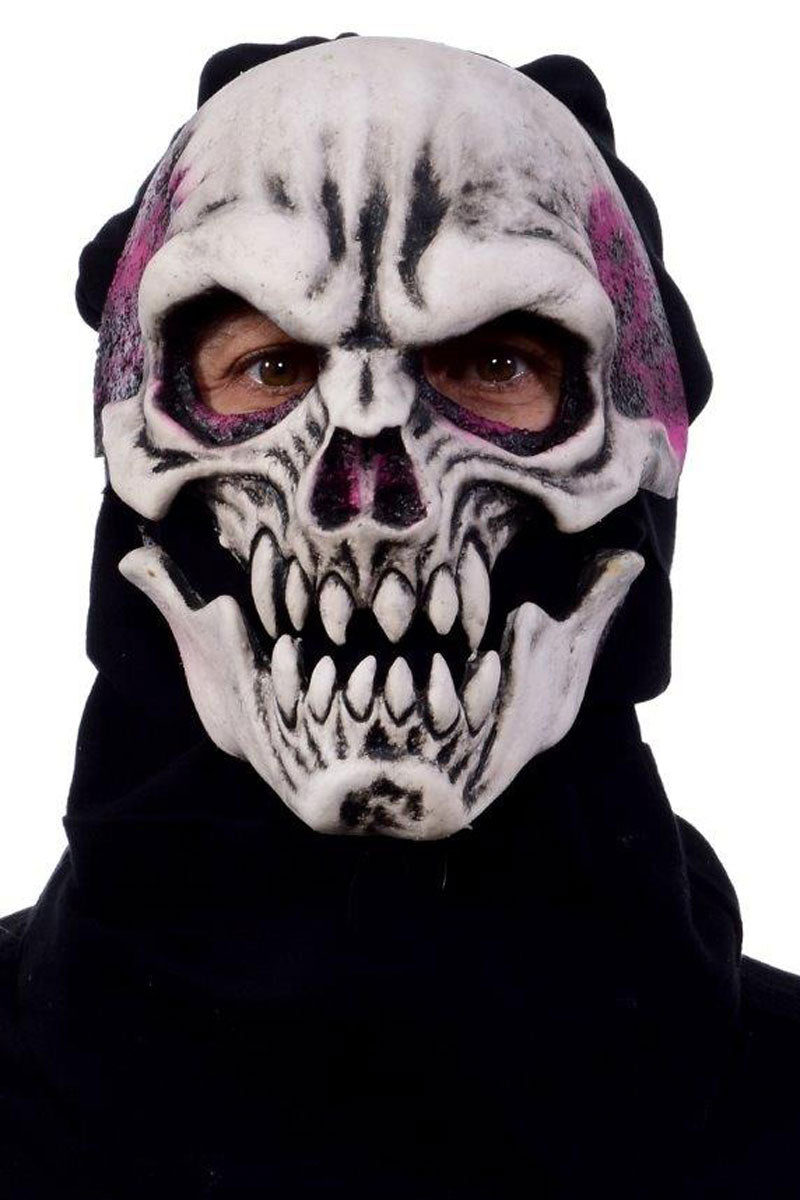 UV Crypt Keeper Skull Latex Mask w/ Moving Mouth