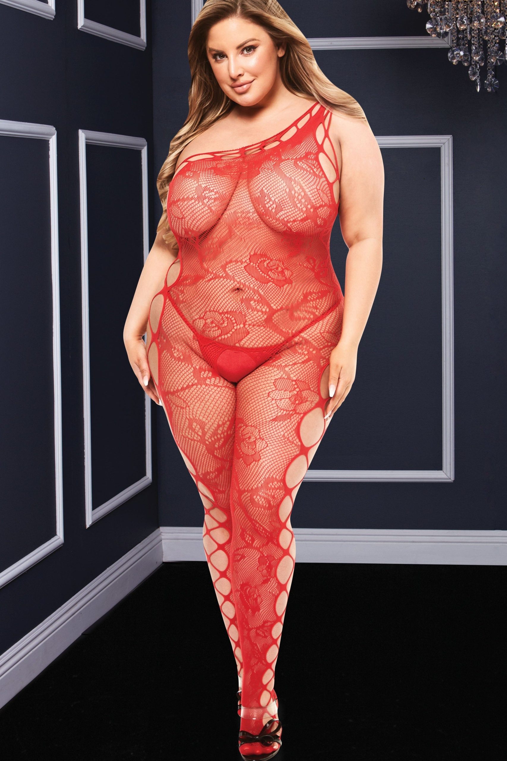 Off The Shoulder Bodystocking | Plus Size