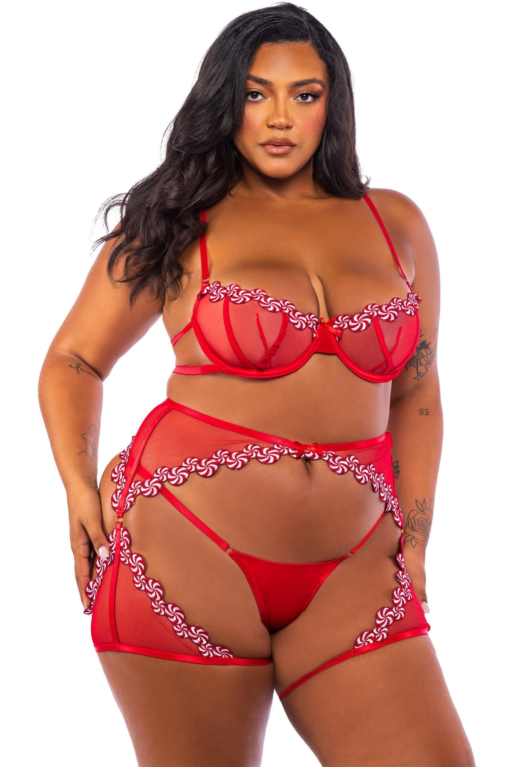 Peppermint Kiss 3-Piece Chaps Set