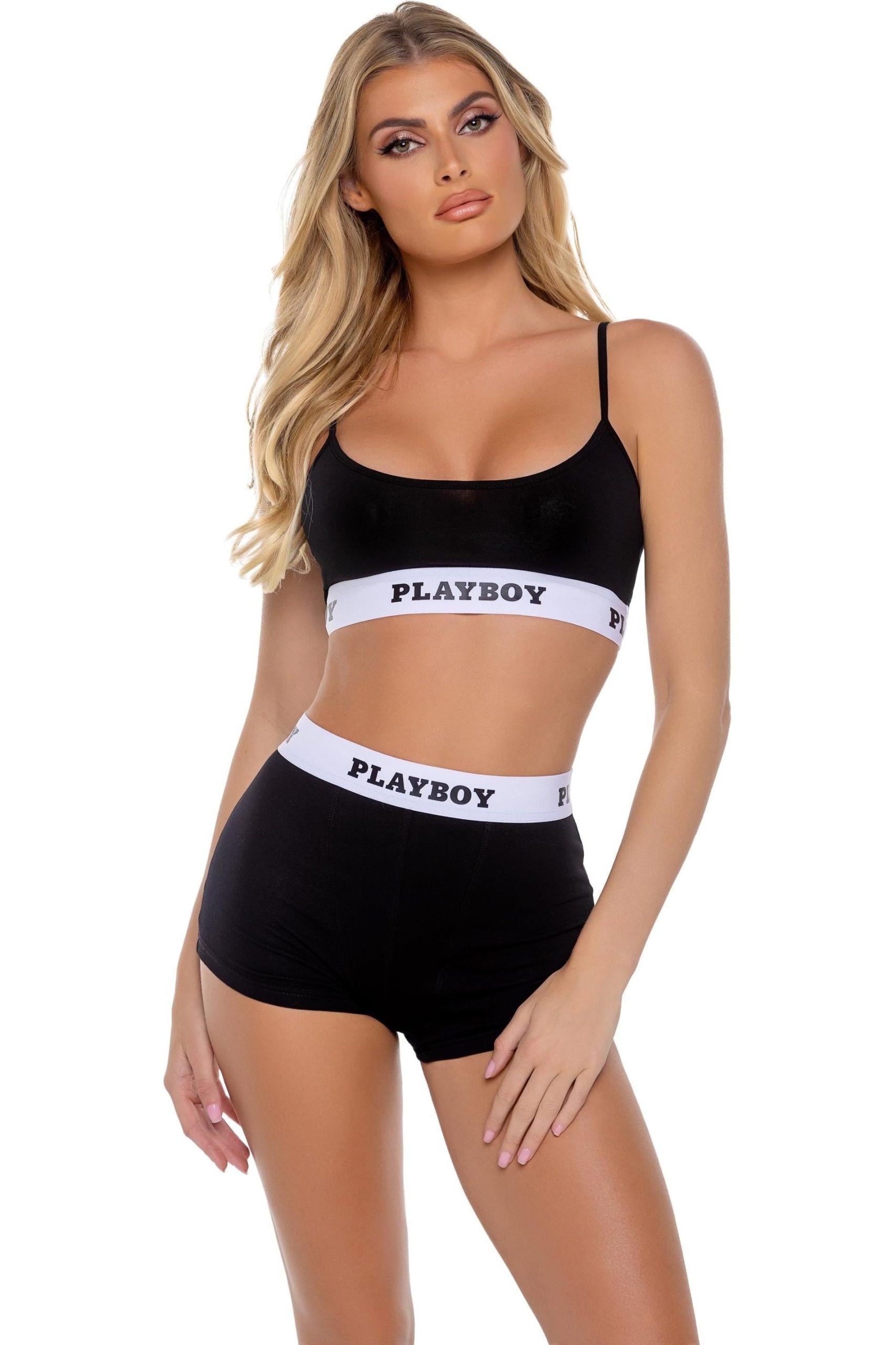 Playboy Bunny Sport Lounge Bralette 2pc Set