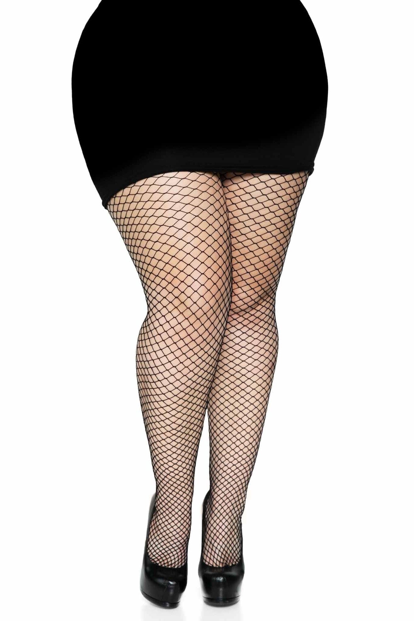 Plus Size Spandex Industrial Net Tights