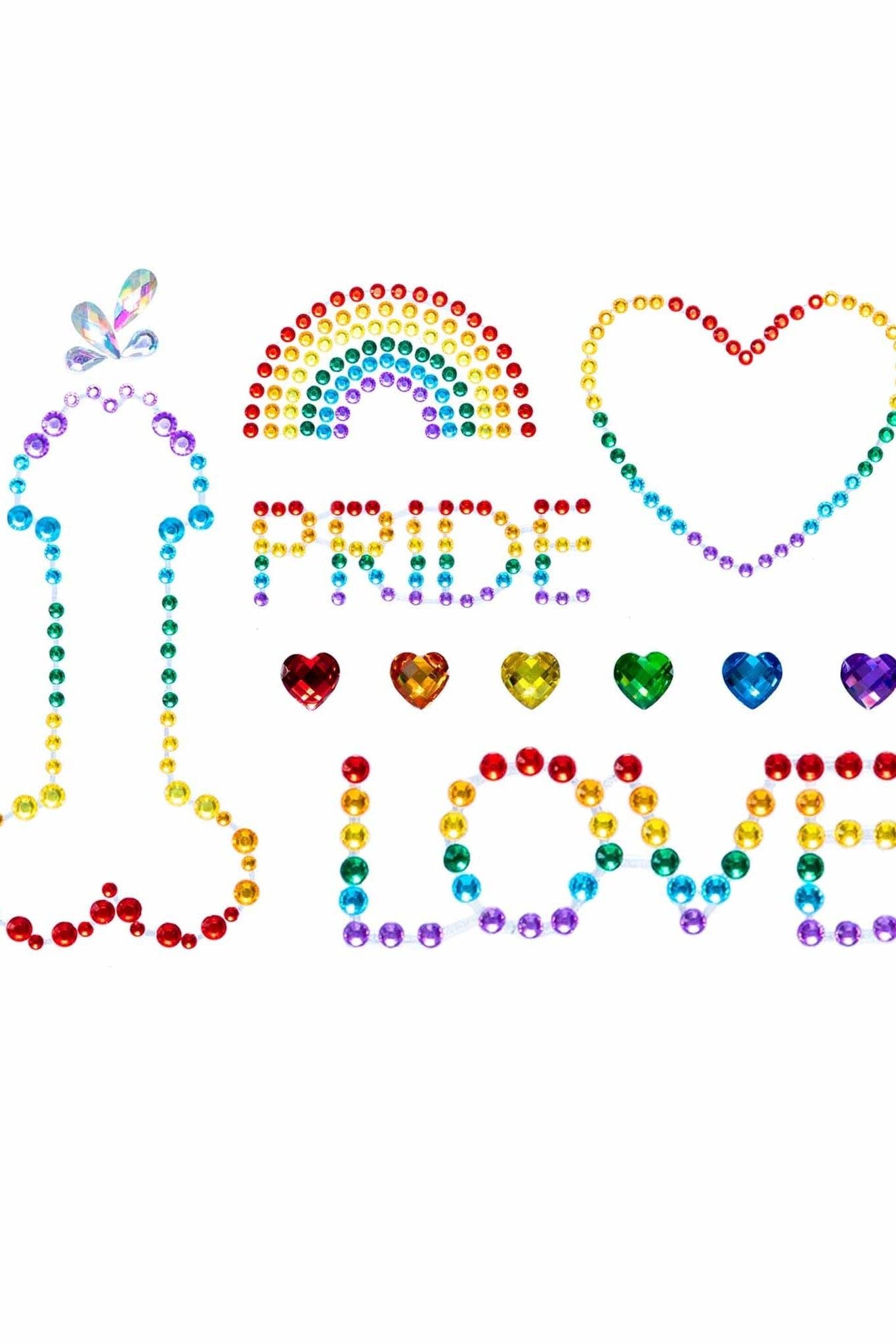 Pride Adhesive Body Jewels Stickers