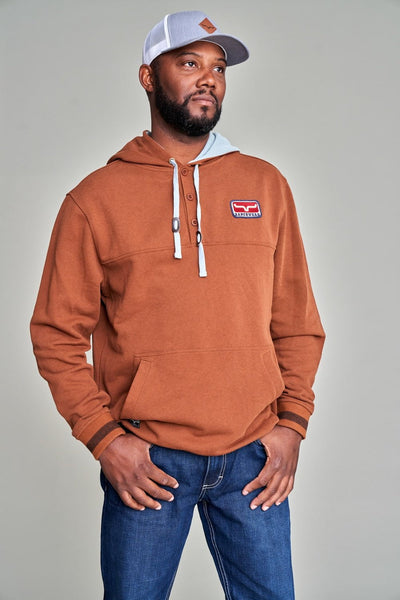 Kimes Ranch Mens Ranch Ready Brown 100% Cotton Hoodie