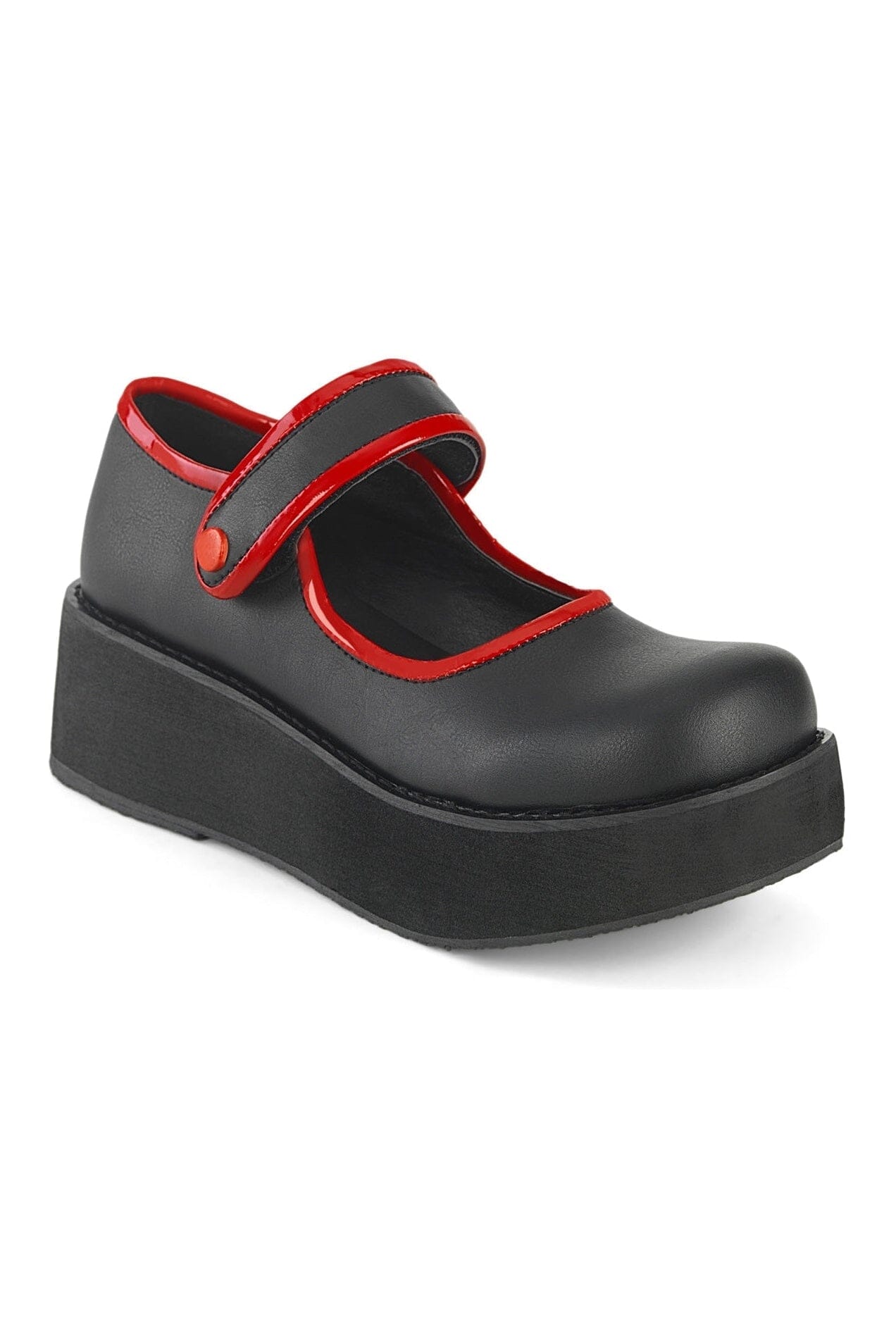 SPRITE-01 Black Vegan Leather Mary Janes
