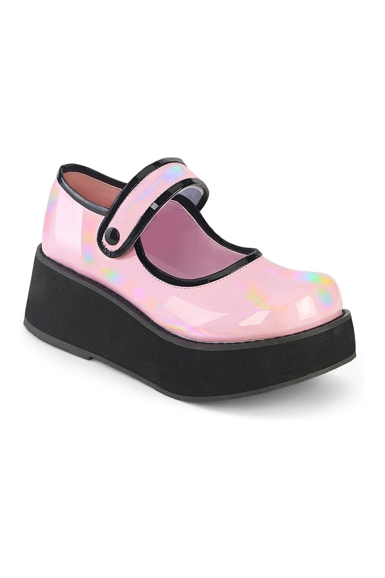 SPRITE-01 Pink Hologram Patent Mary Janes