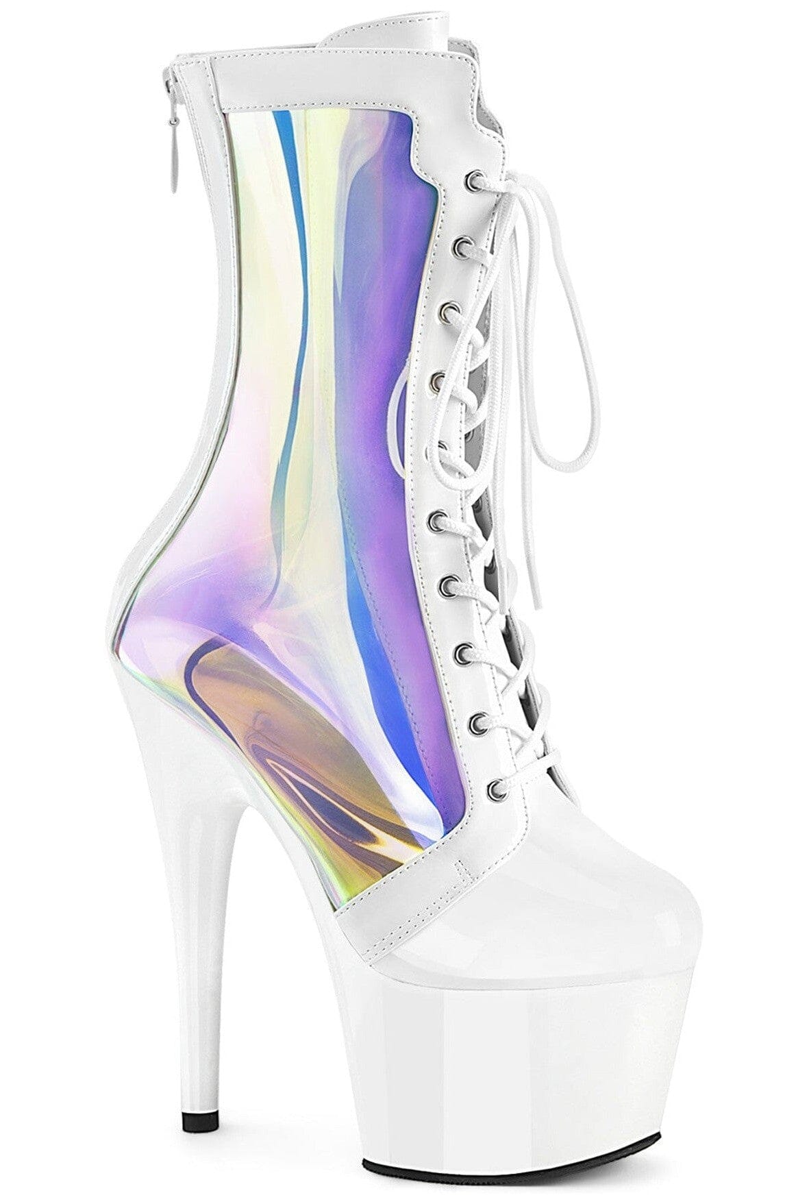 SS-ADORE-1047 White Patent Ankle Boot