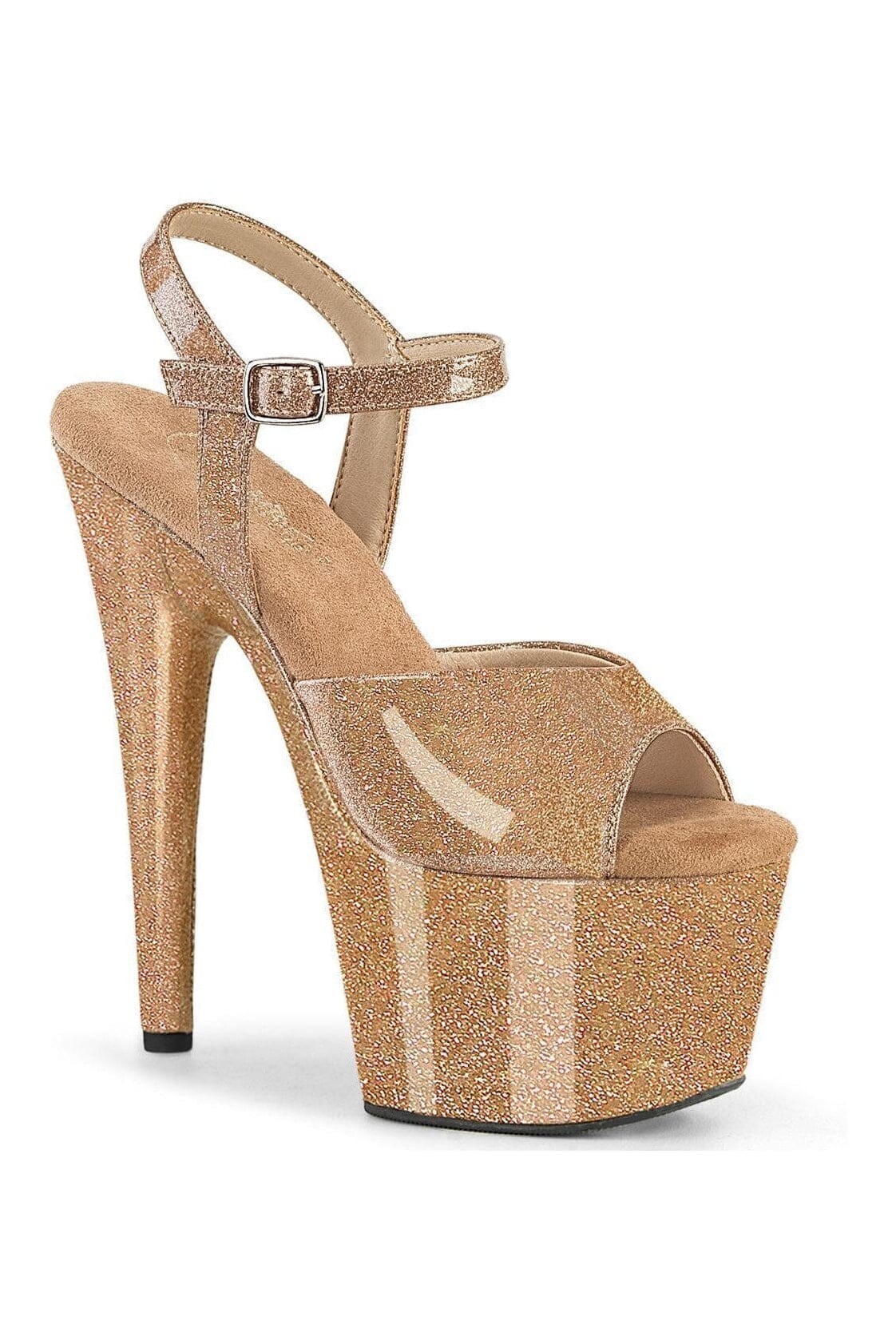 SS-ADORE-709GP Gold Glitter Patent Sandal