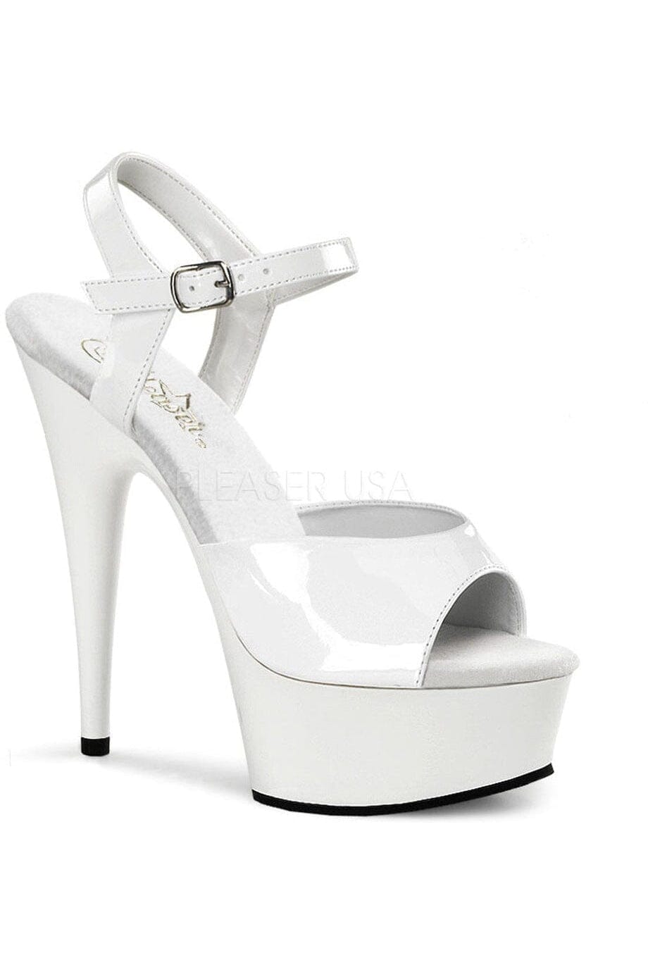 SS-DELIGHT-609 Platform Sandal  | White Patent