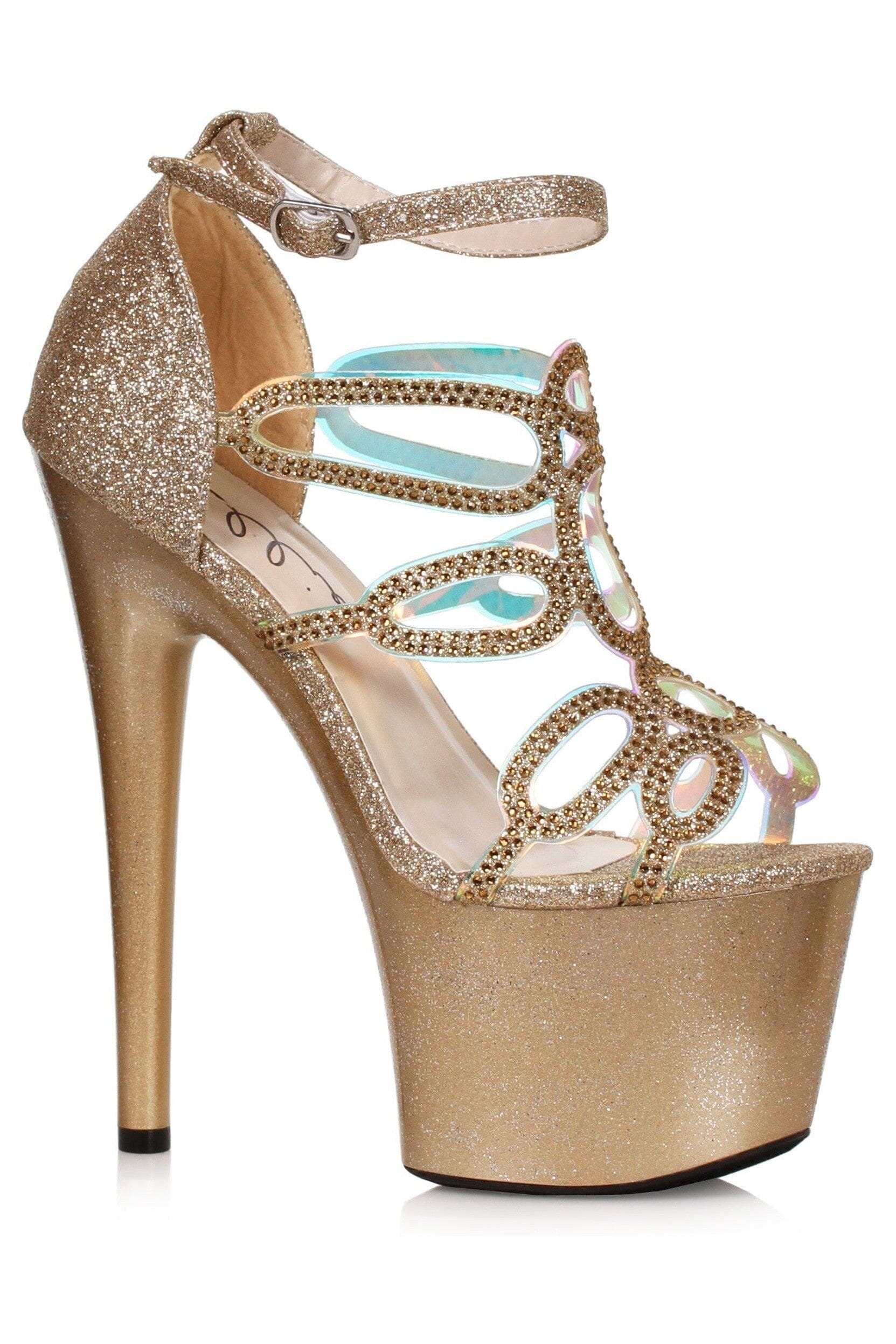 SS-Ellie Shoes 709-ZILLION Stiletto Sandal with Rhinestones
