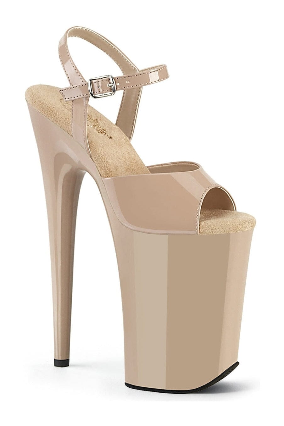 SS-INFINITY-909 Nude Patent Sandal