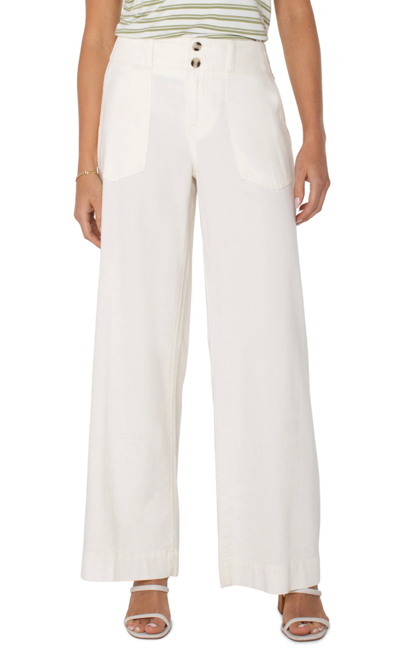 Utility Patch Pocket Pant-Ivory
