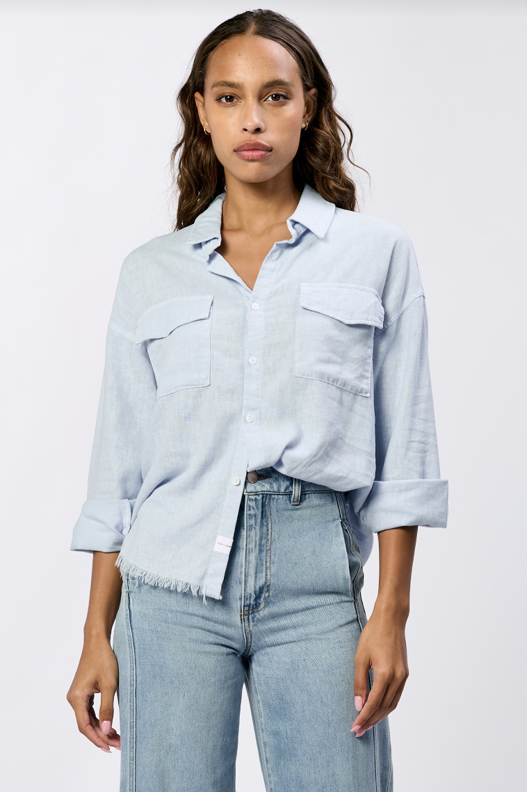 Adrianna Frey Hem Button Down