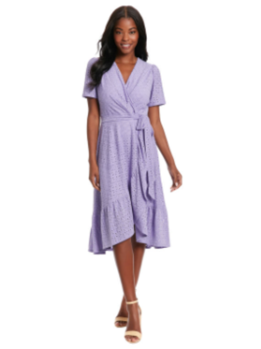 Wrap Dress-Violet