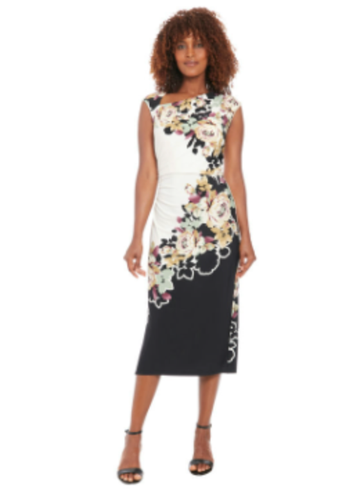 Floral Midi Sheath Dress