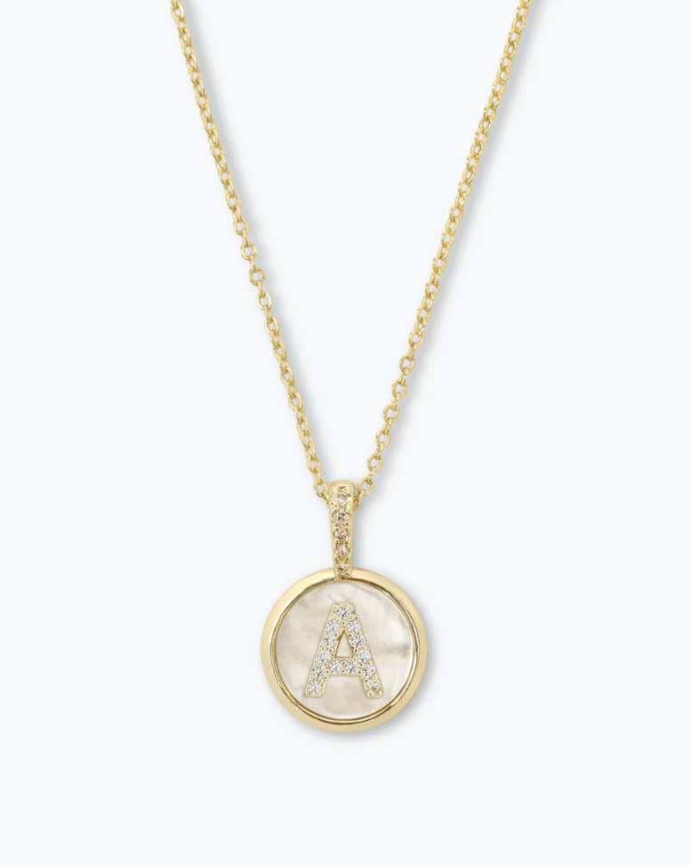 Baby Love Letter Initial Necklace