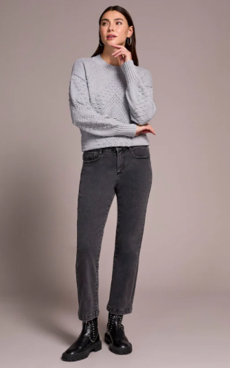 Tribal Audrey Hugging Straight Crop Jeans