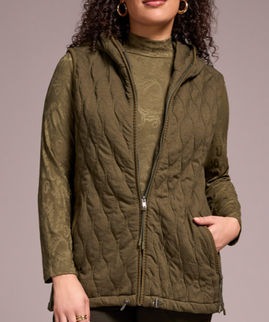 Tribal Vest w/Zip Front & Hood