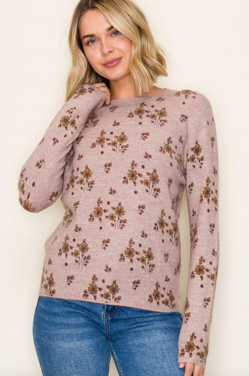 Floral Sweater