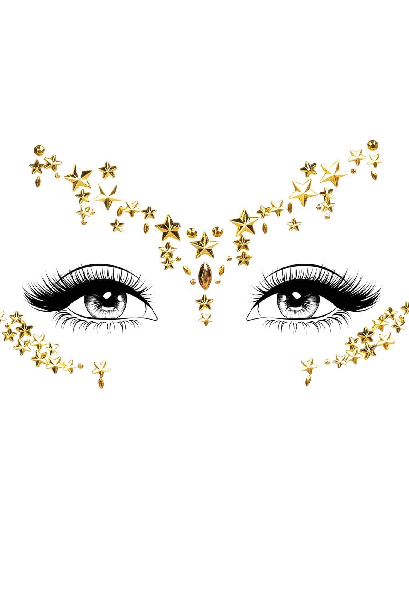 Star Sign Face Jewels Sticker