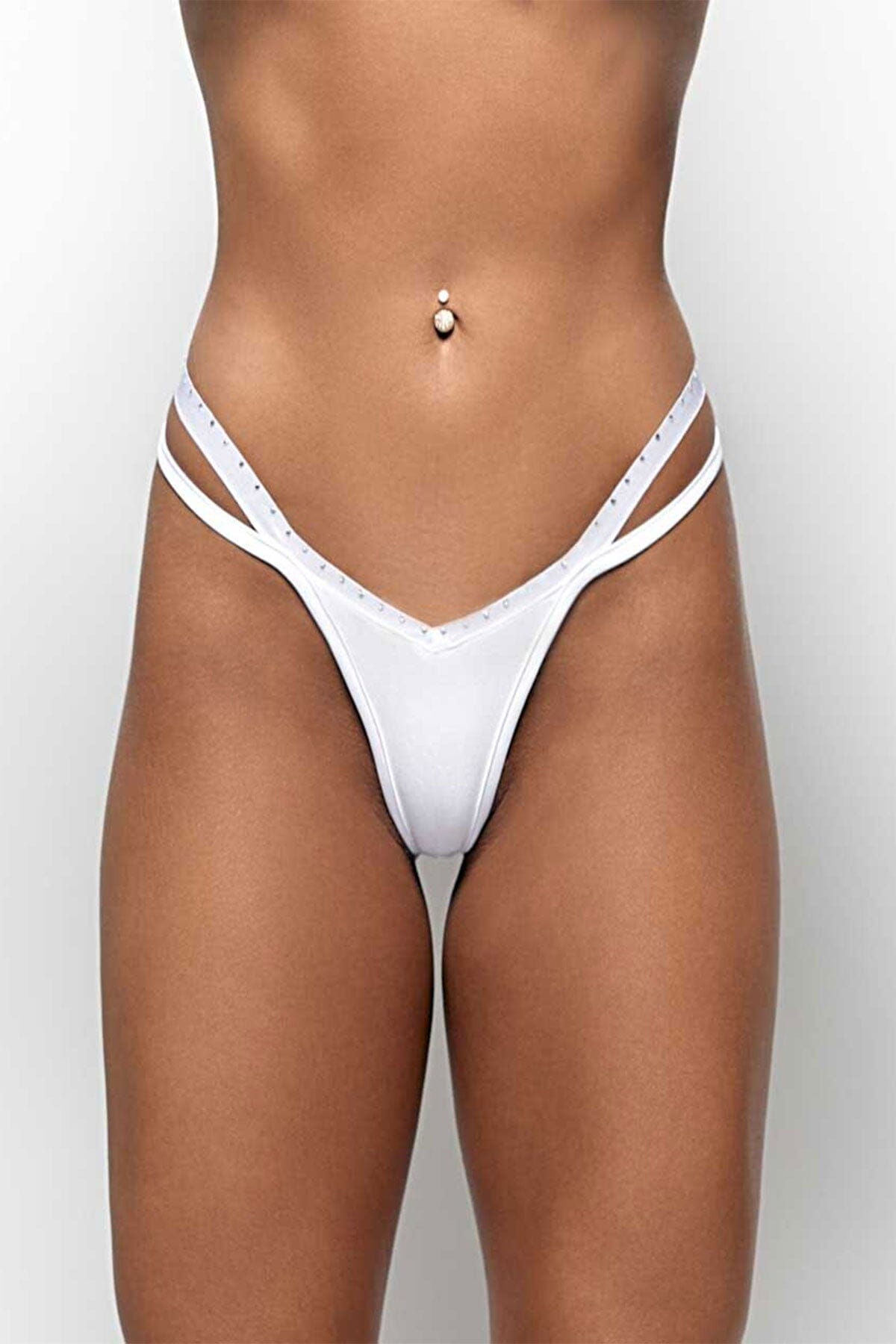 Texas Thong Lycra White