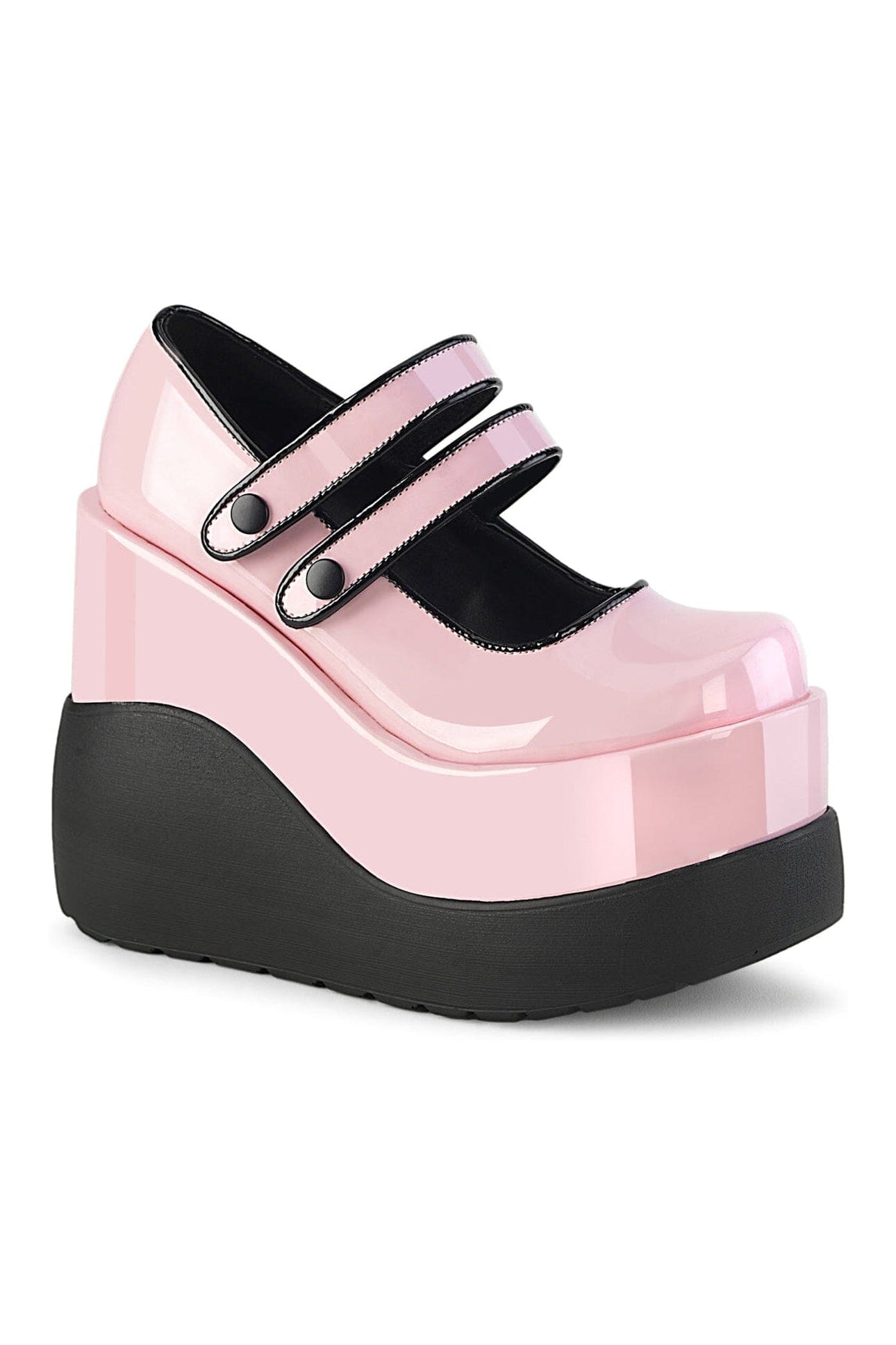 VOID-37 Pink Hologram Patent Mary Janes