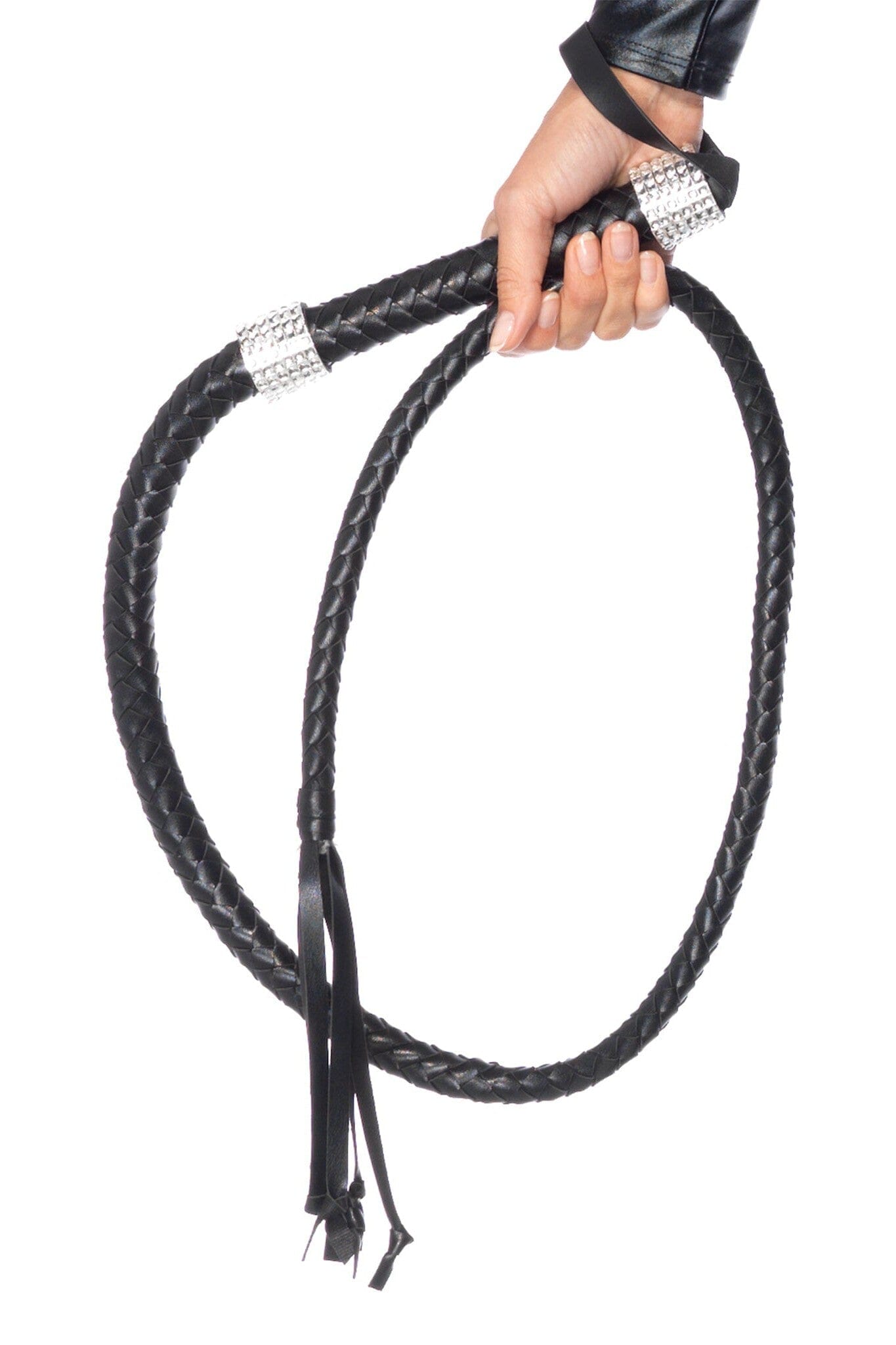 Vixen Whip With Rhinestone Handle