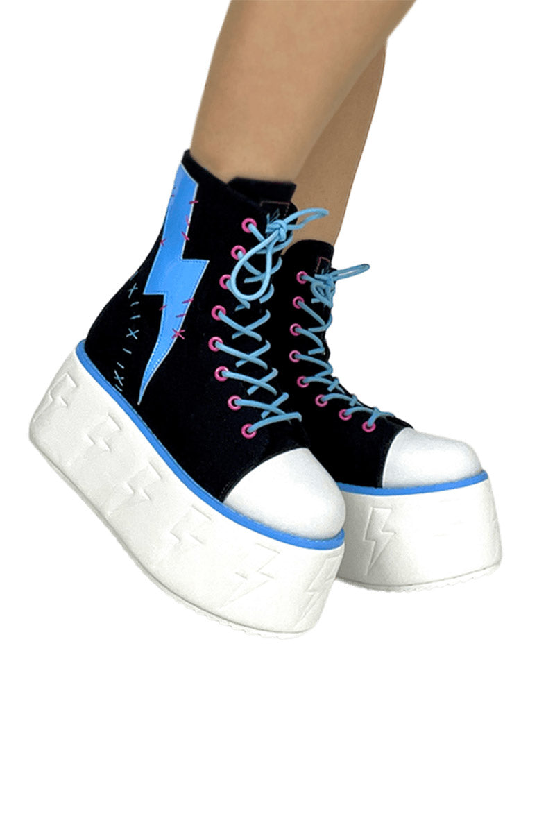 Monster High Jolt Platform Sneakers [BLACK/BLUE]