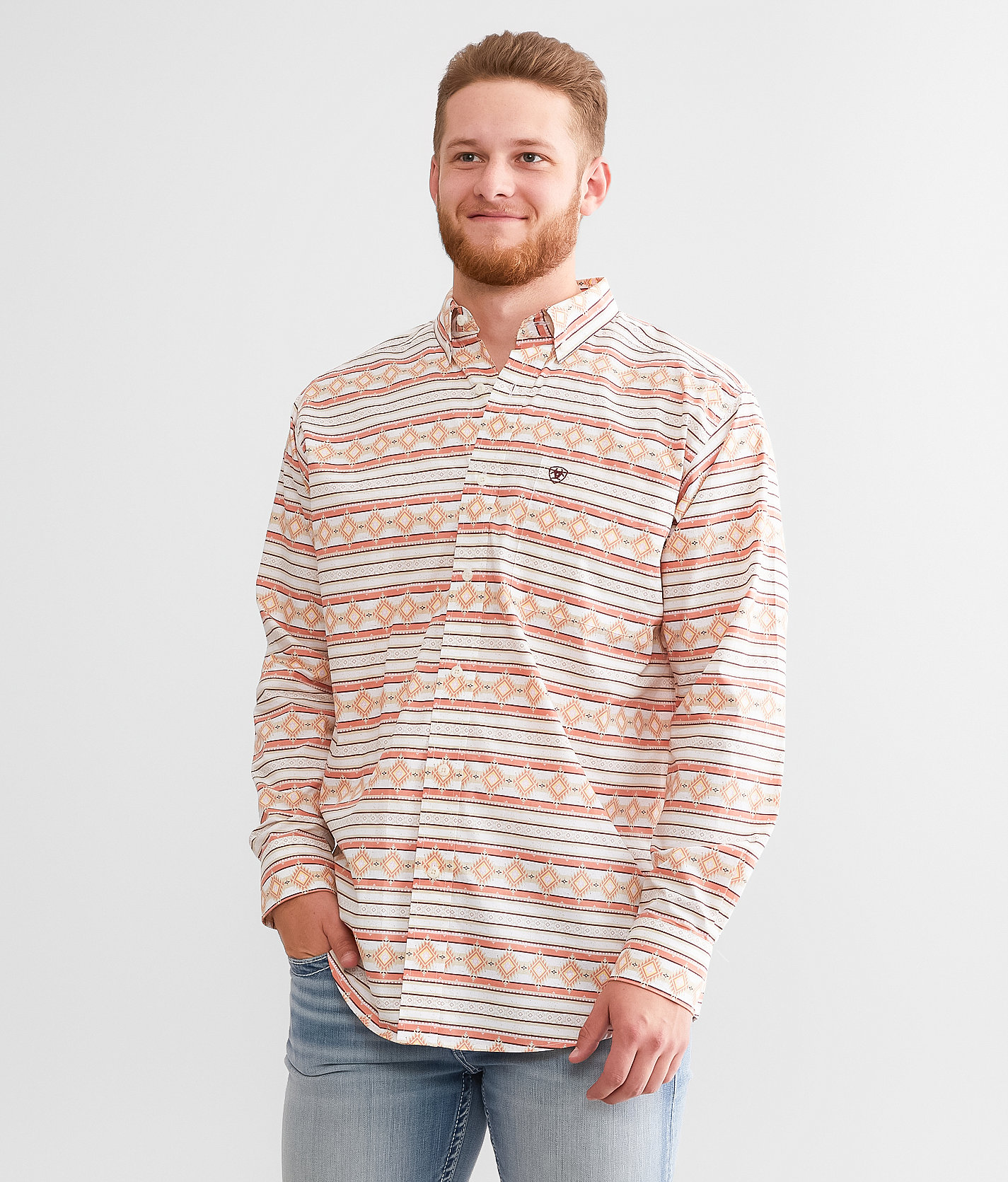Ariat Antonio Classic Shirt - Men's Shirts in Orange