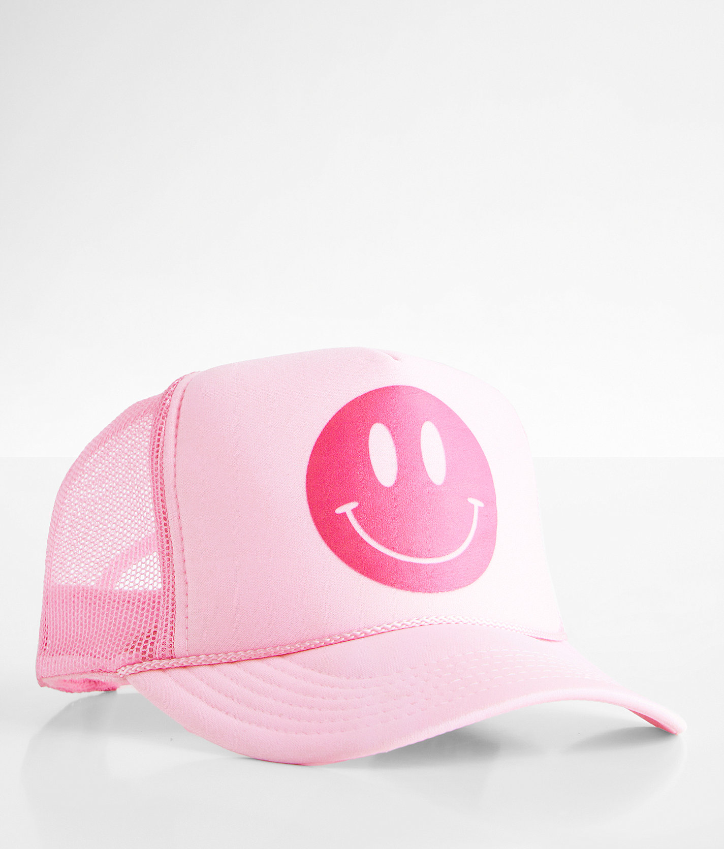 MADLEY. Smiley Trucker Hat - Women's Hats in Pink