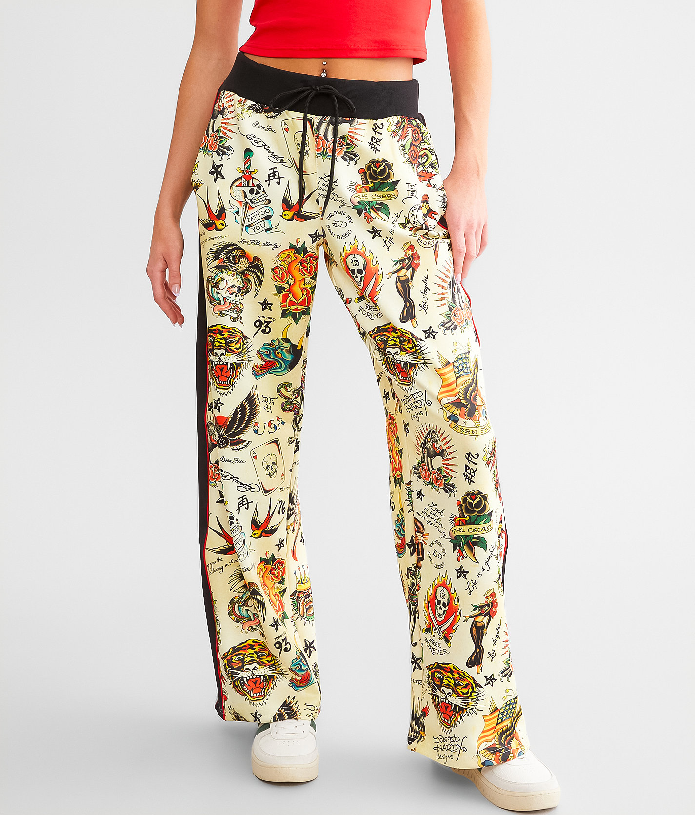 Ed Hardy Y2K Track Pant - Women's Sweatpants in Multi