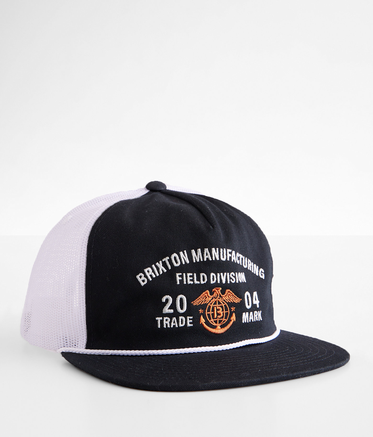 Brixton Division Trucker Hat - Men's Hats in Black White