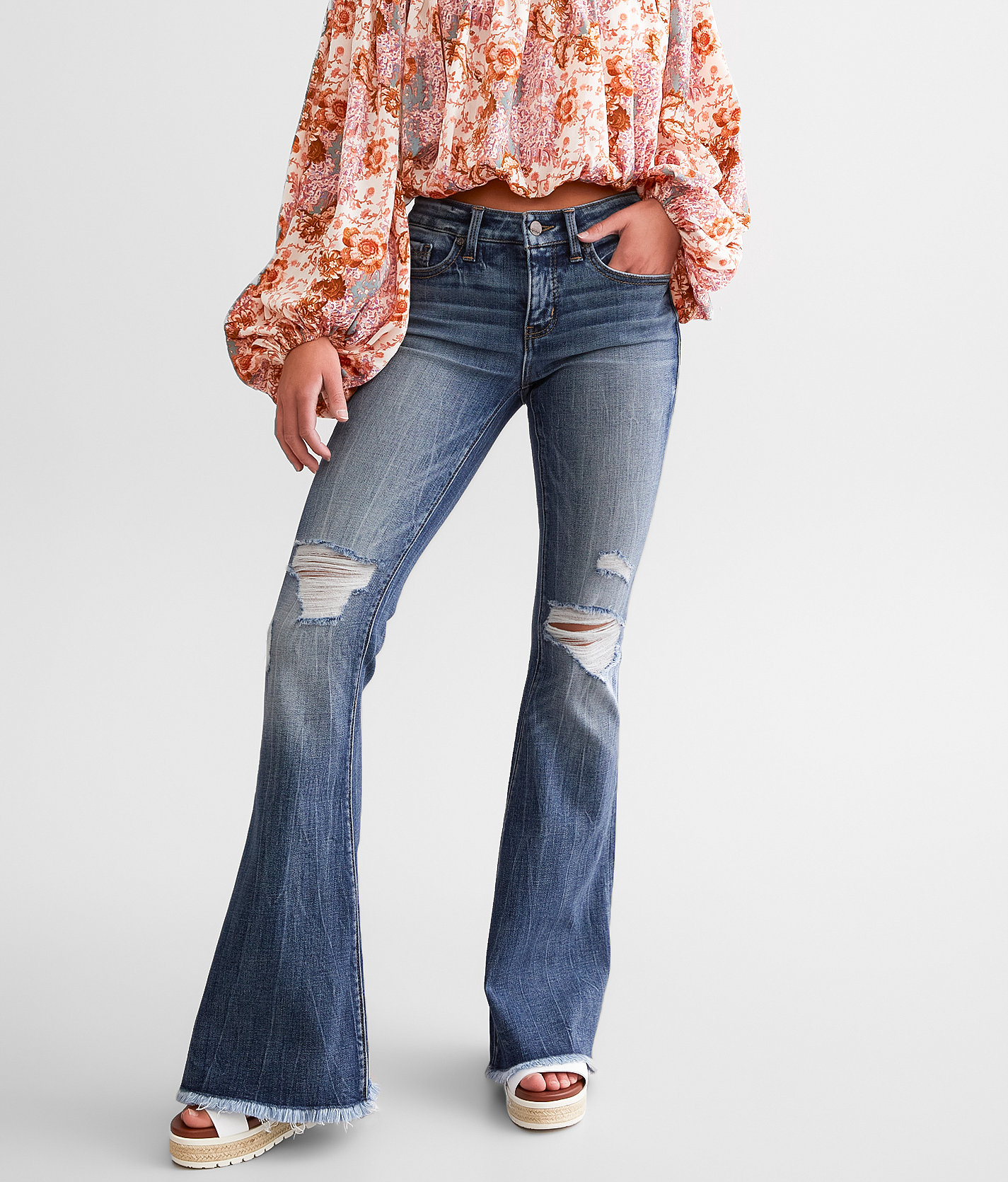 Buckle Black Fit No. 53 Flare Stretch Jean - Women's Jeans in Afton