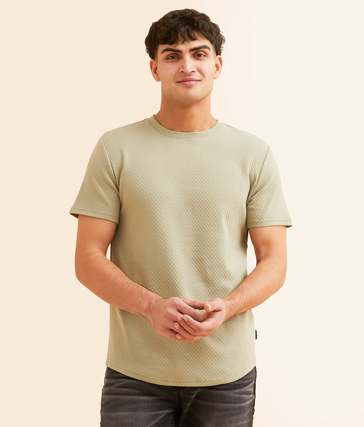 Nova Industries Textured T-Shirt - Men's T-Shirts in Tea