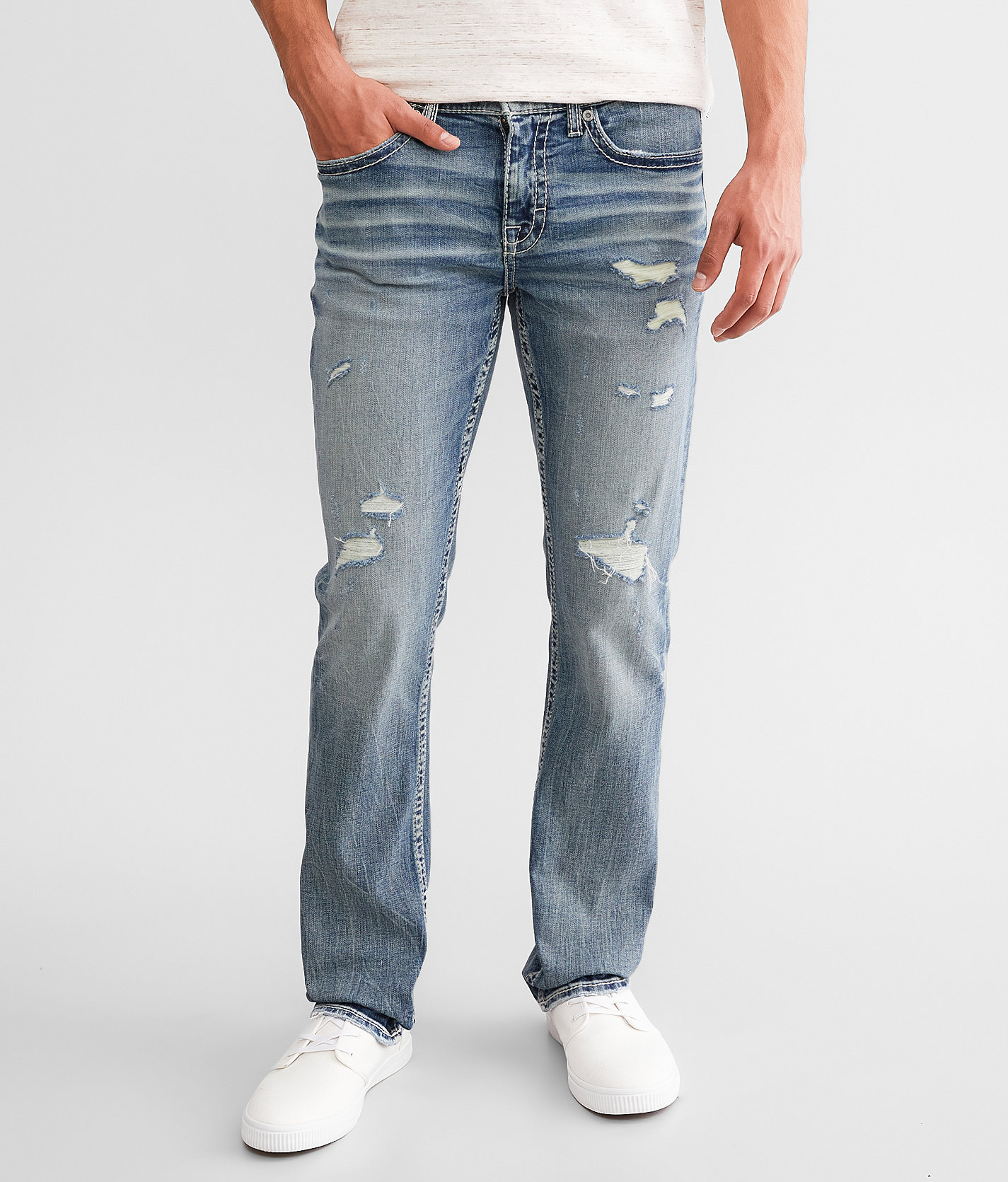 BKE Alec Straight Stretch Jean - Men's Jeans in Vaynol