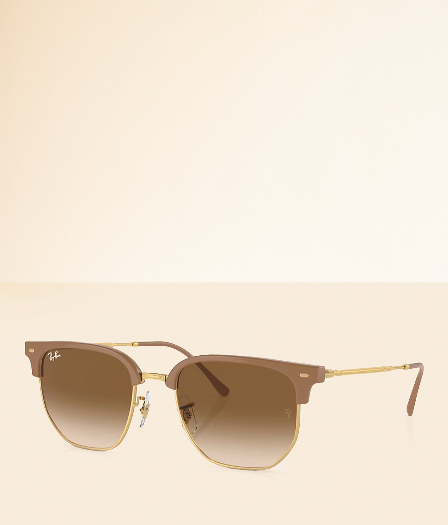 Ray-Ban® Clubmaster Sunglasses - Women's Sunglasses & Glasses in Beige On Arista