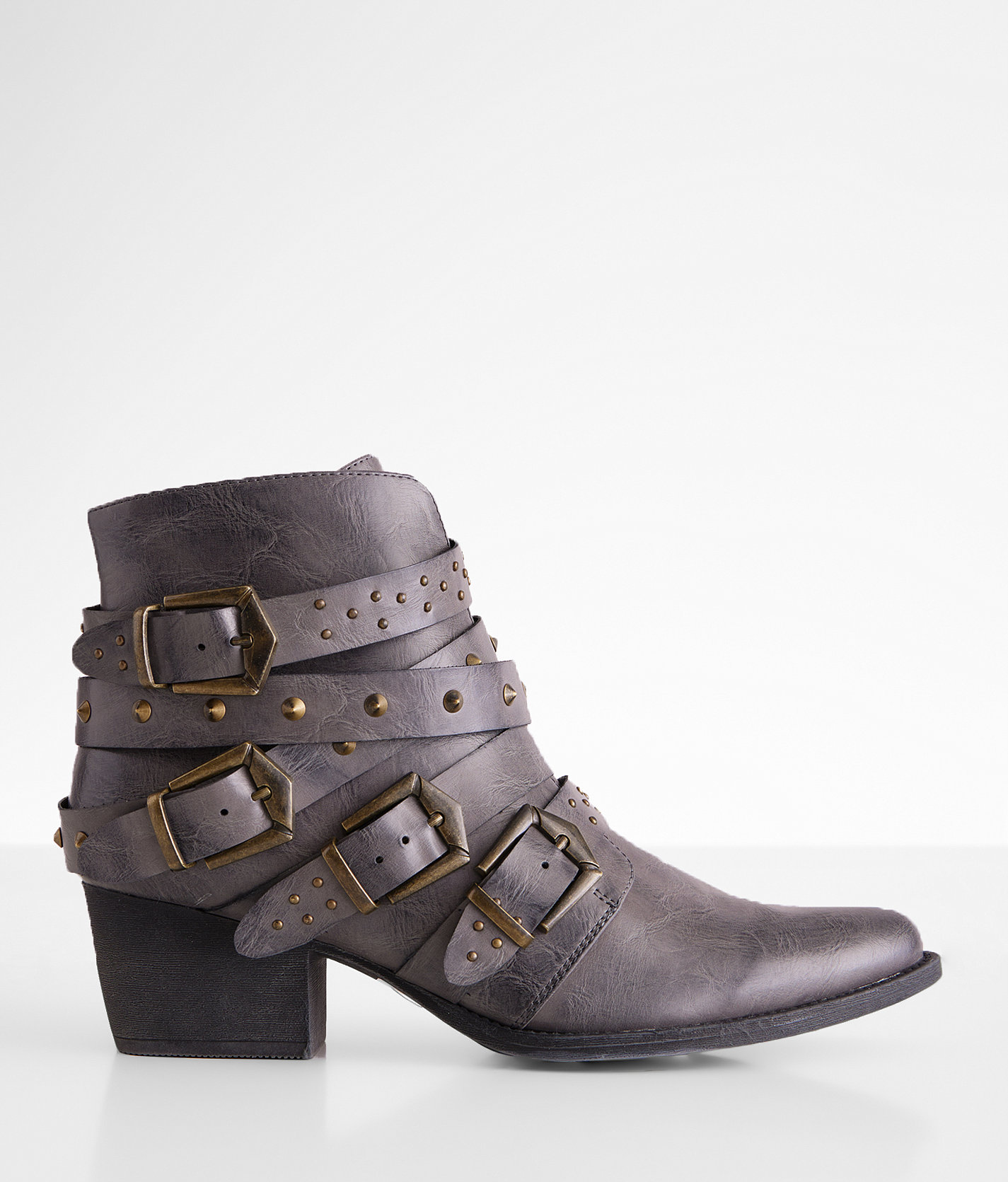 Vintage 93 Cara Studded Ankle Boot - Women's Shoes in Dark Grey