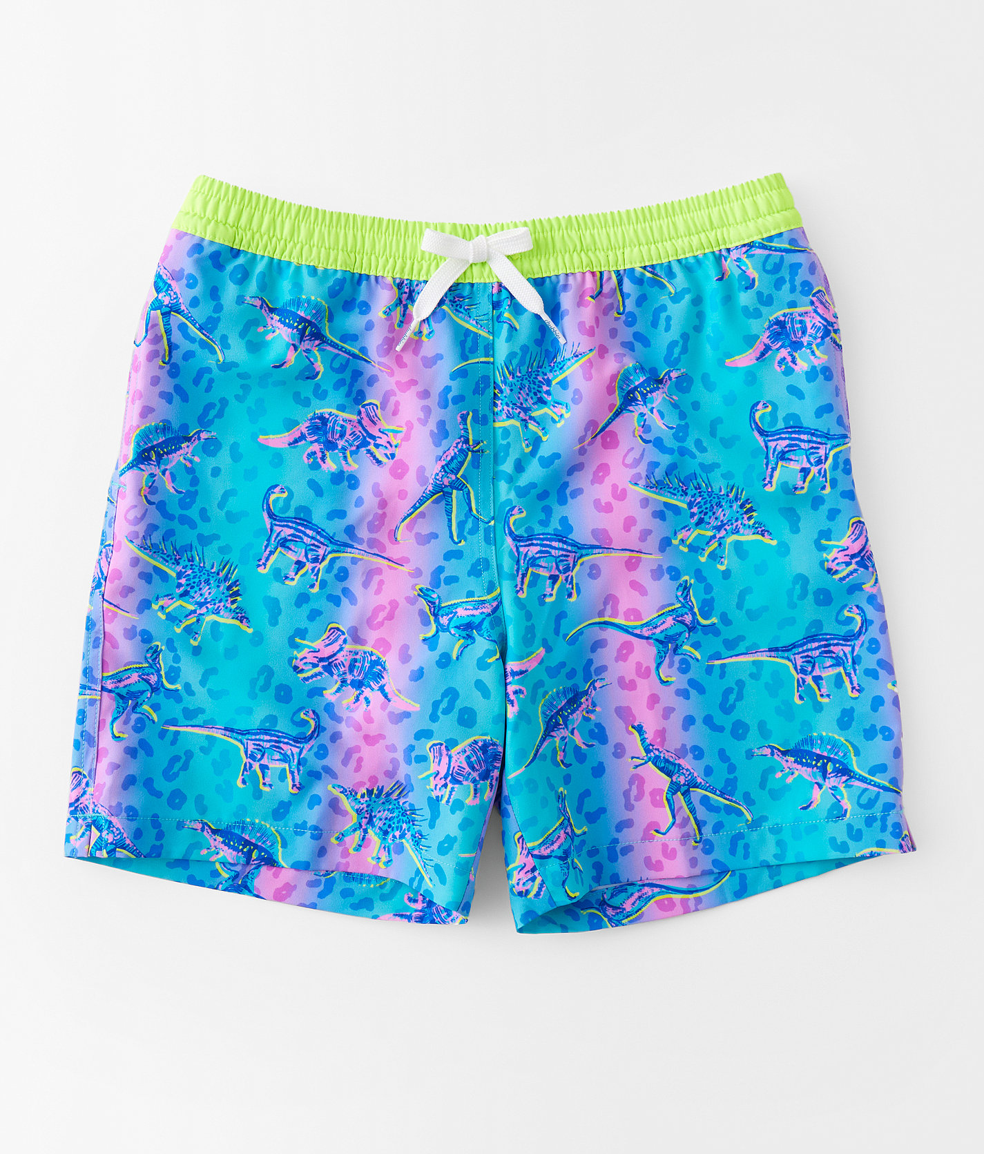 Boys - Chubbies The Dino Delights Stretch Swim Trunks - Boy's Swimwear in Turquoise Aqua