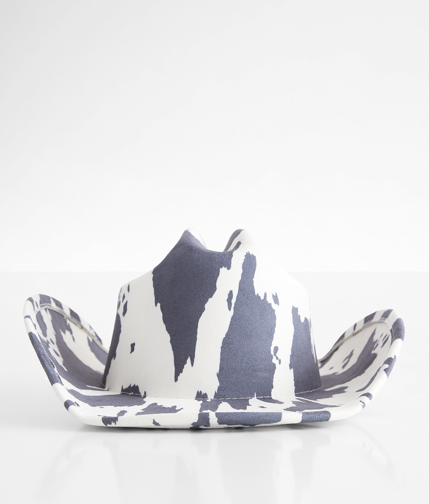 Fame Accessories Cow Print Cowboy Hat - Women's Hats in Black