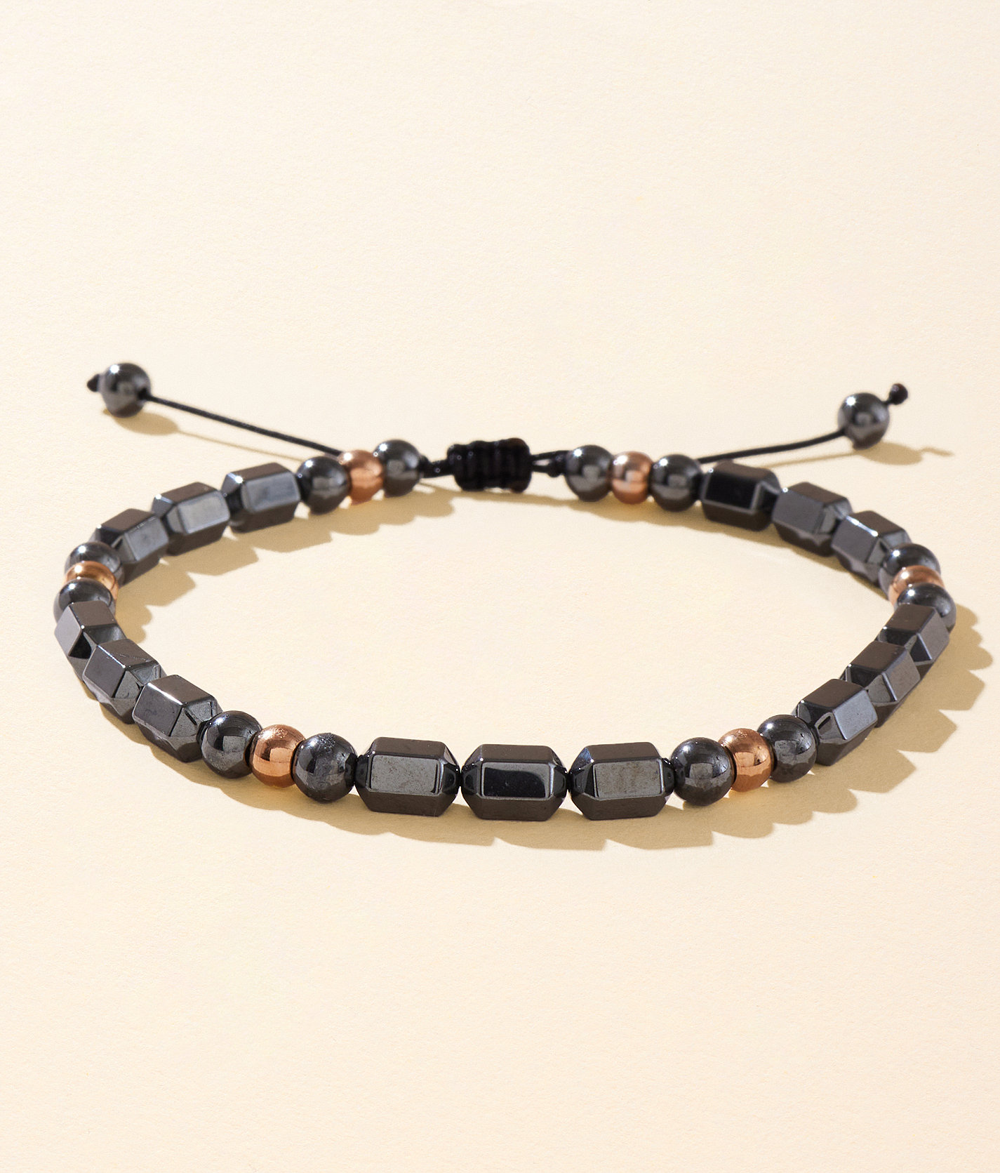 BKE Mixed Bead Slider Bracelet - Men's Jewelry in Black