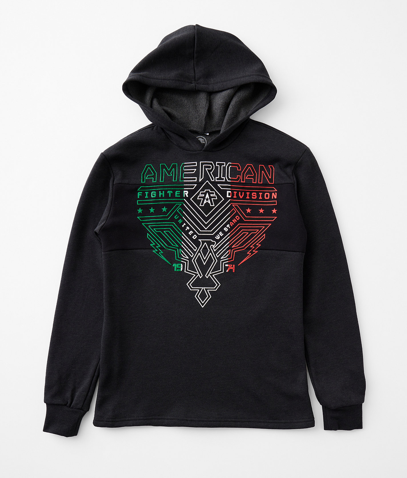 Boys - American Fighter Dugger Hooded Sweatshirt - Boy's Sweatshirts in Black Mass Black