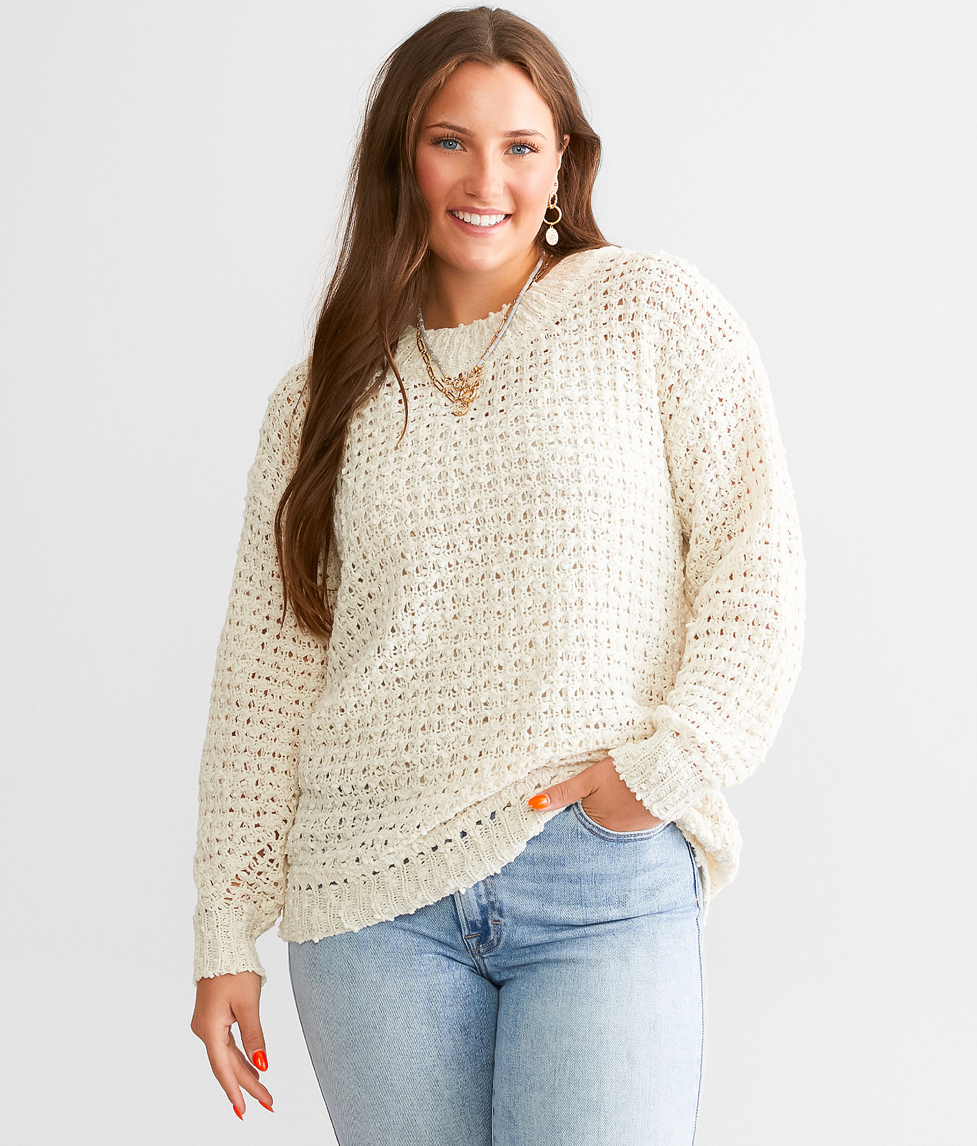 Daytrip Nubby Sweater - Women's Sweaters in Birch