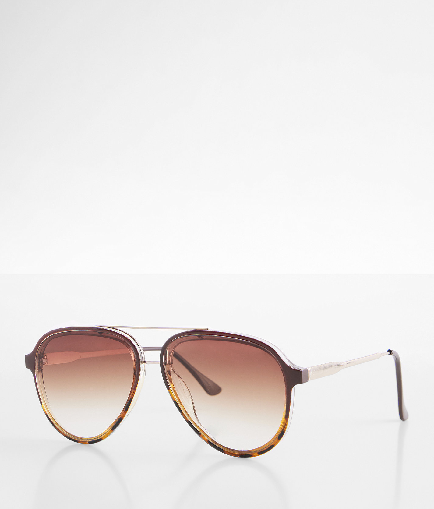 BKE Tort Aviator Sunglasses - Women's Sunglasses & Glasses in Tortoise