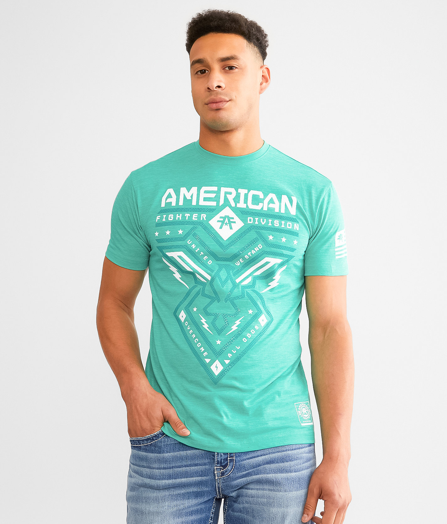 American Fighter Dugger T-Shirt - Men's T-Shirts in Optic Teal