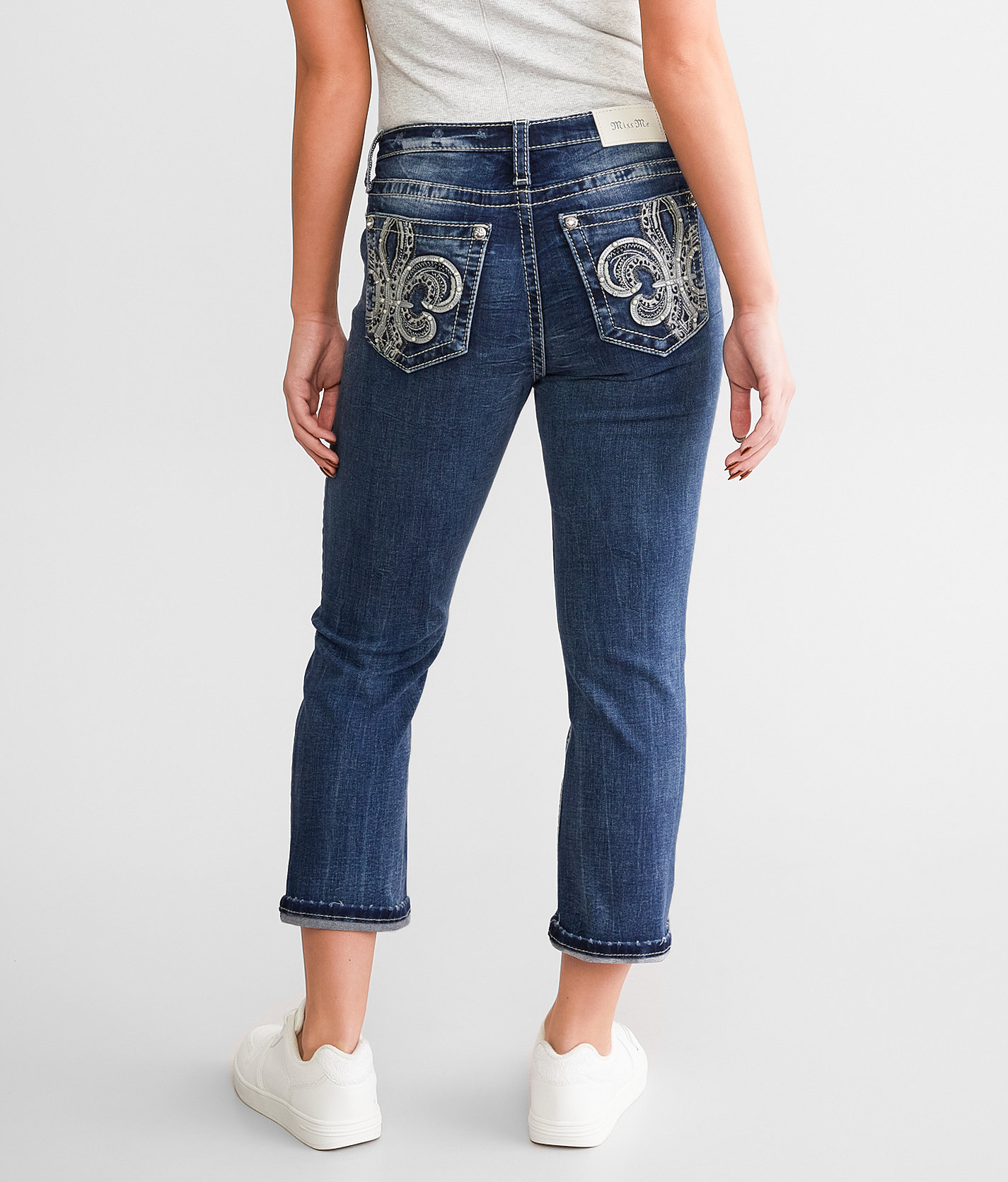Miss Me Curvy Mid-Rise Stretch Capri Jean - Women's Jeans in K1438